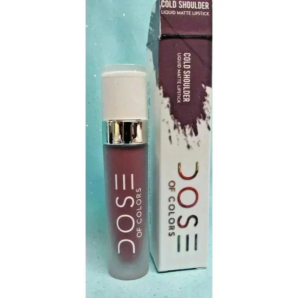 COPY - Dose of Colors LIQUID MATTE LIPSTICK Lip Color COLD SHOULDER Purple .16o… - Picture 2 of 4